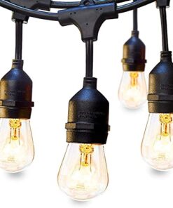 Feit Electric 48ft / 14.6m Outdoor String Lights(48 Feet) 15 Watt Lights 13 41DULXC67mL