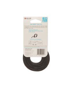 VELCRO Brand ONE WRAP Thin Ties | Strong & Reusable | Perfect for Fastening Wires & Organizing Cords | Black & Gray, 8 x 1/2-Inch | 25 Black + 25 Gray Ties 32 41DbcL9F8pS