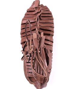 AnNafi Mens Gladiator Leather Sandal | Roman Centurian Brown Caligae|Medieval Greek Soldier Sandles| Ancient Costume Footwear 12 41DdqAol4L
