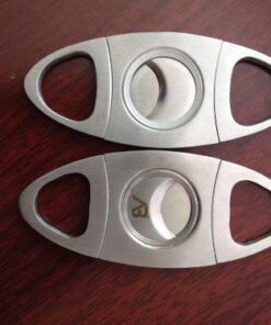 Alaska Bear® Cigar Cutter Stainless Steel Guillotine Double Cut Blade in Black Gift Pouch 27 41Dvy9TS98L