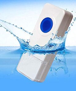 SadoTech Wireless Doorbell for Home - Battery Operated, 1000 Feet, Waterproof Door Bell w/LED Flash, 1 push button + 1 receiver, Waterproof White 33 41ExIDrAUVL