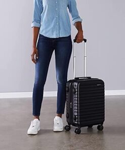 Amazon Basics 20-Inch Hardside Spinner, Black 29 41FIV50AdHL