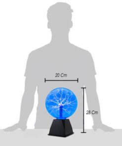 Tradeopia 8 Inch Blue Plasma Ball, Touch and Sound Sensitive, Novelty Lamp, Electric Plasma Ball, Magic Plasma Lamp, Lightning Plasma Ball, Plasma Ball for Decoration, Plasma Globe, Christmas Gift 13 41FO7jyhWIL