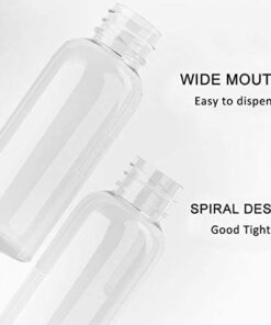 ALINK Spray Bottle, Empty Plastic Clear Small Travel Bottles With Fine Mist Sprayer for Cleaning Solutions and Essential Oils, 30 ml (1 oz.) Pack of 6 Plus Cleaning Cloth and Dropper 30ML/ 1 Ounce 21 41FfOkhOvFL