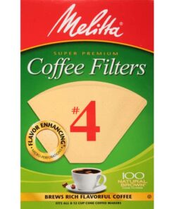 Alternative view of Melitta #4 Cone Coffee Filters, Natural Brown, 100 Count (Pack of 6) 600 Total Filters