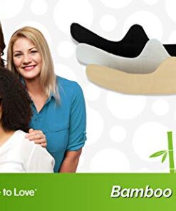 Soft Bamboo and Cotton Bra Liner (Beige, 3-Pack, XL) - No Tags and No Discomfort 16 41FoAelJY1L 1