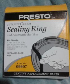 Presto 0 Pressure Canner Sealing Ring/Automatic Air Vent Pack,Black Black 10 41FpAs0WLiL