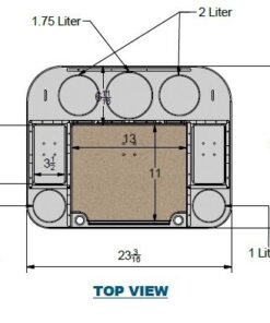 Docktail Butler Boat Table Caddy Organizer - Includes Rod Holder Mount | Portable Boat Table and Boat Bar, Marine Tables for Boats with Cup Holders, Boat Storage Accessories A - White 18 41G1NU1BVL