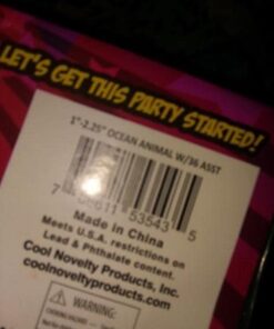 Fun Central 90 Pack - Underwater Deep Sea Animal Toy Figures - Assorted Pack 39 41G297KNBL