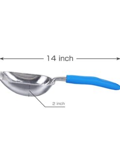 Alternative view of Chi-buy The Latest Update Metal Cat Litter Scoop POLISHING Blue Handle,Aluminum Alloy with TABS/Round Teeth Pet Kitty Litter Scooper