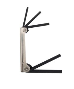 Klein Tools 70579 Folding Hex Key Set, 5-Key, SAE Sizes Standard 5-Key SAE 10 41GajcMz NL