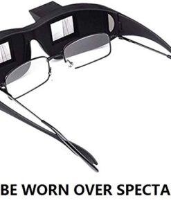 Flammi Lazy Glasses Prism Glasses Horizontal Spectacles Lie Down for Reading/Watching TV 16 41Ge98hWsL