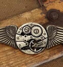 Steampunk Antique Gold Gear Wings Costume Cosplay Pin 12 41HFiHJKxCL