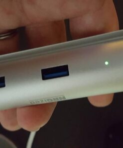 Artix USB 3.0 4-Port Hub with 2-Foot USB 3.0 Cable - Silver (4-Port Aluminum Hub) 23 41HH8PjHbfL