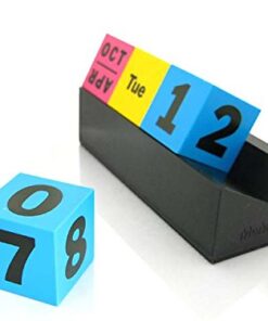 arteum – Perpetual Calendar, Cubes (Colors) – Multicolor multicolored 9 41HI9EAZNvL
