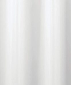 iDesign Solid Fabric Bathroom Shower Curtain - 72" x 72", White Standard 14 41HLxNEF7sL