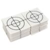 Huhebne 100Pcs Prism Measurement Reflector Sheet Reflective Tape Target Total Station Tunnel Survey 40X40Mm, White 12 41HVPniPgSL