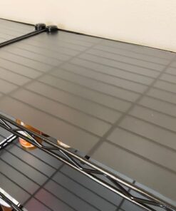 Shelf Liners for Wire Shelf System - Set of 4 in Graphite - 14 x 36 inch - Plastic Wire Shelving Shelf Mats 14"x36" 4pcs 32 41HkbkmwWeL