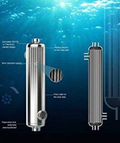AB Pool Heat Exchanger Titanium 55,000 to 1,200,000 Btu for Salt Swimming Pool/Spa/Hot Tub Heating, Marine Engine Cooling (SP-210Kti-S) SP-210Kti-S 13 41HvDG7JtAL