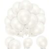 Elecrainbow 12 Inches 320 Grams Thickened White Balloons,White Party Supplies for Birthday Wedding Baby Shower Graduation Anniversary Memorial Day,100 Count 25 41I IAVulUS