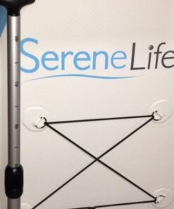 SereneLife Inflatable Stand Up Paddle Board (6 Inches Thick) with Premium SUP Accessories & Carry Bag | Wide Stance, Bottom Fin for Paddling, Surf Control, Non-Slip Deck | Youth & Adult Standing Boat Marine Blue 55 41I xhquj2L