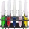 EZ-Inject 25 Pack (1oz) Jello Shot Syringes Combo with Tray/Racking Stand - 100% Safe & Reusable Plastic Syringes for Jello Shots - Small Syringe Shots Holiday and Halloween Party Supplies for Adults 79 41IJLD775hL 3
