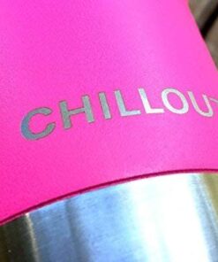 CHILLOUT LIFE 20 oz Stainless Steel Tumbler with Lid - Double Wall Vacuum Insulated Coffee Mug with Splash Proof Lid and Straw for Hot & Cold Drinks, Pink Tumbler 20oz (pack of 1) Hot Pink 17 41IMT6VVumL