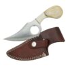 Wild Turkey Handmade Collection KT-793 Fixed Blade Skinning Knife with Leather Sheath 7-Inch Overall BB