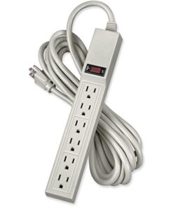 Fellowes 6-Outlet Office/Home Power Strip, 15 Foot Cord - Wall Mountable (99026) 1 Count (Pack of 1) 3 41ITkSy4xkL
