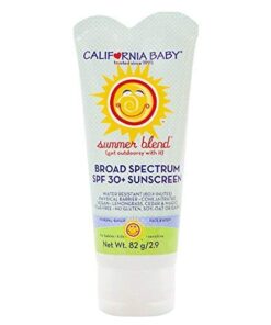California Baby Summer Blend Broad Spectrum SPF 30+ Sunscreen Lotion - for Babies, Kids & Adults, Free of Added Fragrances, Common Allergens, and Irritants, Fragrance Free, Water Resistant, 2.9oz 13 41Ih8JHPcL