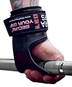 Cobra Grips PRO Weight Lifting Gloves Heavy Duty Straps Alternative Power Lifting Hooks for Deadlifts Adjustable Neoprene Padded Wrist Support Bodybuilding A PRO Black Rubber One Size 22 41J7MnXFyRL