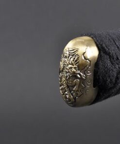 Handmade Sword - Stainless Steel Unsharpened Iaido Training Katana/Wakizashi Sword, Handmade, Full Tang, Black Scabbard (Dragon-Wakizashi) 19 41JOgNx ZiL