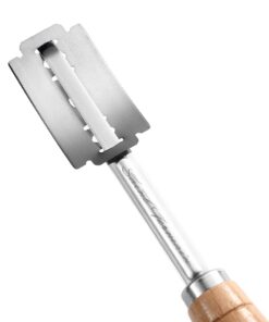 SAINT GERMAIN Premium Hand Crafted Bread Lame for Dough Scoring Knife, Tool Sourdough Slashing with 10 Blades Included Replacement Authentic Leather Protector Cover 24 41JWlB2Hh L