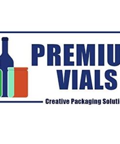 Premium Vials B26-12 Boston Round Glass Bottle with Cap, 2 oz Capacity, Clear (Pack of 12) 12 41Ja8A2mY9L 1