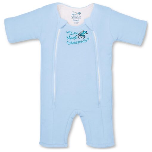 Baby Merlin's Magic Merlin Sleepsuit - Microfleece Baby Transition Swaddle - Sleep Suit - Infants 3-6 Months and 6-9 Months Blue