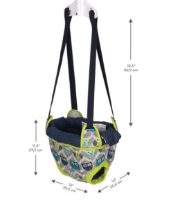 Evenflo Exersaucer Johnny Jumper Featuring Easy-to-Use Clamp Attachment for Quick and Tool-Free Set Up and Adjustable Straps to Customize the Height for Your Child, Owl 21 41KIEB9CeZL