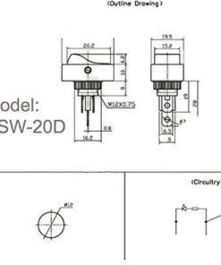 COONLINE 12V 30A Toggle Switch Rocker Switch Waterproof LED Blue Green Yellow Red Lighted 3P SPST On-Off Control for Car Truck Boat Marine Auto Motorcycle 4Pcs Colorful 13 41KVzvPutL