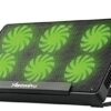 Xtrempro Portable Metal Mesh Laptop Cooler Cooling Pad, 6 Quiet Fans w/Green LED Light, 5 Adjustable Heights, Up to 17" in Notebook, 2 USB Interface w/Speed Control Switch, Non-Slip - Black (11147) 11 41Kn8Cq3abL