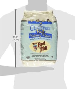 Bob's Red Mill Gluten Free 1-to-1 Baking Flour, 5 Pound 5 Pound (Pack of 1) Standard 16 41L 8ICXGzL