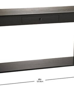 Convenience Concepts American Heritage 1 Drawer Console Table with Shelf, Black 30 41L2TYUZHUL