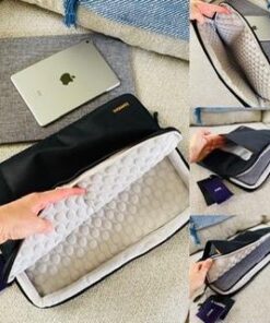 tomtoc 360° Protective Laptop Sleeve for 15-inch New MacBook Air M2 A2941 2023, 15 Inch Microsoft Surface Laptop 5/4/3, Dell XPS 15 Plus, 15'' MacBook Pro A1990 A1707, Water-Resistant Case Bag, Black 15-inch for New MacBook Air 90 41LA7iny34L