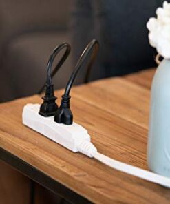 Woods SlimLine 2241 16/3 Flat Plug Indoor Extension Cord 8-Foot 3 Outlets Right Angled Plug Space Saving Design UL Listed 8 Foot (Pack of 1) 33 41LGHvGh9rL