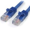 StarTech.com Cat5e Ethernet Cable2 ft - Blue - Patch Cable - Snagless Cat5e Cable - Short Network Cable - Ethernet Cord - Cat 5e Cable - 2ft 2 Foot (Pack of 1) 22 41LRW6YAHL