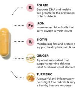 Alternative view of HAIRtamin MOM Vegan Prenatal & Postnatal Multivitamin Supplement & Hair Vitamin Pregnancy, Postpartum, Breastfeeding Probiotic One-a-Day Hair Vitamins with Biotin, Zinc, Iron (30 Counts) 30 Count (Pack of 1)