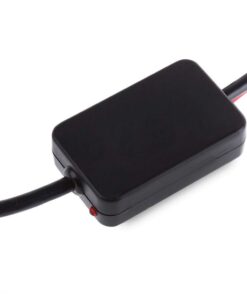 Bingfu Universal Car Stereo FM Radio Antenna Signal Booster Amplifier Amp,12V Power Supply DIN Plug Connector Adapter for Vehicle Truck SUV Car Audio Radio Stereo Media Head Unit Receiver 24 41LtxmAdizL