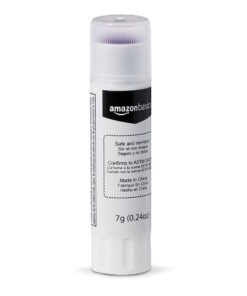 Amazon Basics Purple Washable School Glue Sticks, Dries Clear, 0.24-oz Stick, 30-Pack Small 12 41M9iQHzkaS