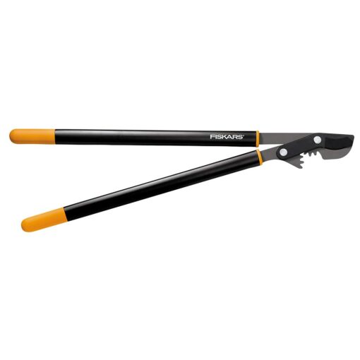 Fiskars 32" PowerGear Bypass Lopper and Tree Trimmer - Sharp Precision-Ground Steel Blade for Cutting up to 2" Diameter - Lawn and Garden Tools - Orange/Black Bypass Lopper 32"