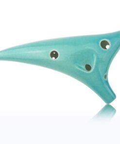 Alternative view of "Dragon Tooth" 12 Hole Alto C China Blue Ceramic Ocarina, Collectible, Gift Ideas