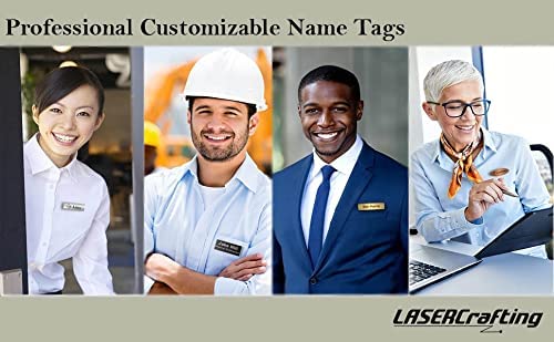 Business Name Tag/ID Badge Custom Engraved, Magnet, Pin, Screws or Tape - Size Choices - Lasercrafting Name Badges and Name Tags for Classroom, Business, Office 6 Business Name Tag/ID Badge Custom Engraved, Magnet, Pin, Screws or Tape - Size Choices - Lasercrafting Name Badges and Name Tags for Classroom, Business, Office - Image 6