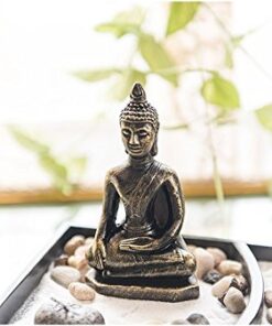 We pay your sales tax Tabletop Buddha Zen Garden Rock Sand Candle Holder Home/Office Decor Perfect Relaxing Gift Idea (Rock G16232) Rock G16232 21 41MQbXfPMAL